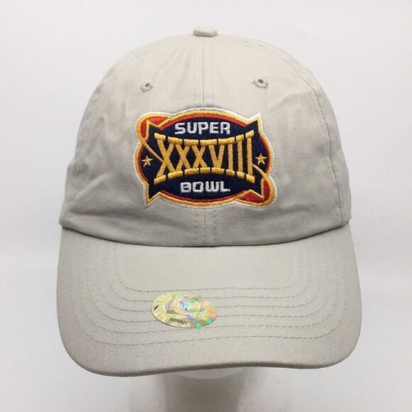 Super Bowl XXXVIII (Patriots won) cotton hat baseball cap with Velcro backstrap - Picture 1 of 14